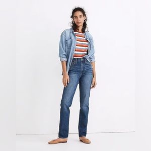 NWT Madewell The Perfect Vintage Full Length Wide Leg Jeans